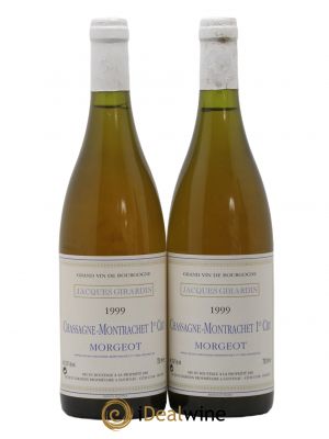 Chassagne-Montrachet 1er Cru Morgeot Jacques Girardin 1999 - Lot de 2 Bouteilles