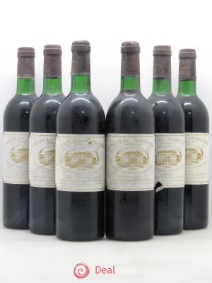 Château Margaux 1er Grand Cru Classé  1980 - Lot of 6 Bottles