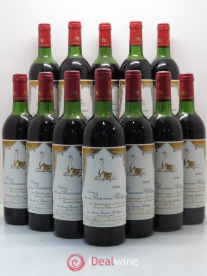 Château d'Armailhac - Mouton Baron(ne) Philippe 5ème Grand Cru Classé  1980 - Lot of 12 Bottles