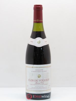 Clos de Vougeot Grand Cru L'Heritier Guyot 1993 - Lot of 1 Bottle