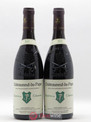 Châteauneuf-du-Pape Réserve des Célestins Henri Bonneau & Fils  2015 - Lot of 2 Bottles