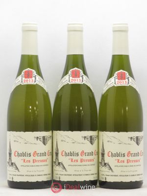 Chablis Grand Cru Les Preuses René et Vincent Dauvissat  2013 - Lot of 3 Bottles