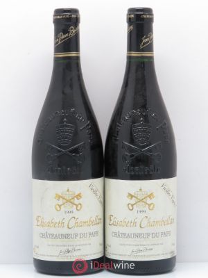 Châteauneuf-du-Pape Vieilles Vignes Elisabeth Chambellan 1999 - Lot of 2 Bottles