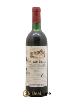 Château Belair (Belair-Monange) 1er Grand Cru Classé B 1986 - Lot de 1 Bottle