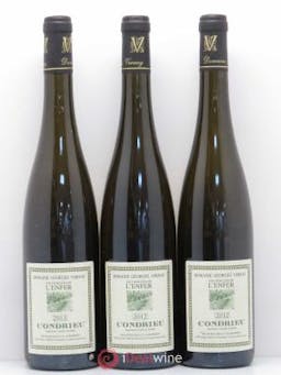Condrieu Les Chaillées de l'Enfer Georges Vernay  2012 - Lot of 3 Bottles