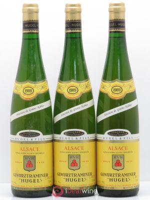 Gewurztraminer Sélection de Grains Nobles Hugel (Domaine)  1989 - Lot of 3 Bottles