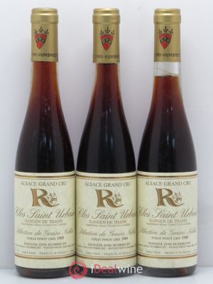Pinot Gris Sélection de Grains Nobles Grand Cru Clos Saint-Urbain Rangen de Thann Zind-Humbrecht (Domaine)  1989 - Lot of 3 Half-bottles