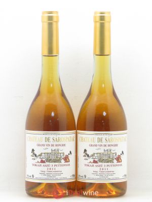 Tokaji Aszu 3 puttonyos Château de Sarospatak 2011 - Lot of 2 Bottles