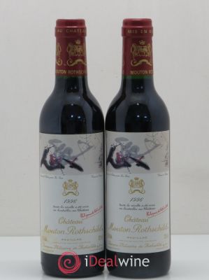 Château Mouton Rothschild 1er Grand Cru Classé  1996 - Lot de 2 Demi-bouteilles