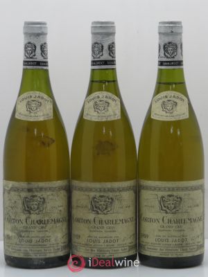Corton-Charlemagne Grand Cru Maison Louis Jadot  1989 - Lot of 3 Bottles