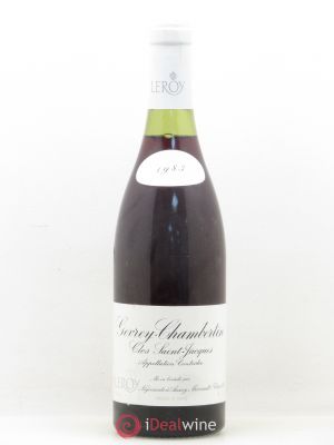 Gevrey-Chambertin 1er Cru Clos Saint Jacques Maison Leroy 1983 - Lot of 1 Bottle