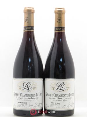 Gevrey-Chambertin 1er Cru Lavaut Saint Jacques Lucien Le Moine  2011 - Lot of 2 Bottles