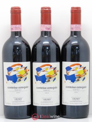 Barolo DOCG Conteisa Cerequio Gaja Selection 1993 - Lot of 3 Bottles
