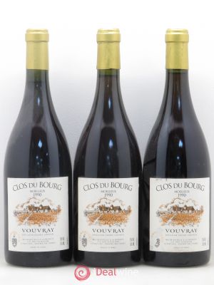 Vouvray Clos du Bourg Huet (Domaine)  1990 - Lot of 3 Bottles