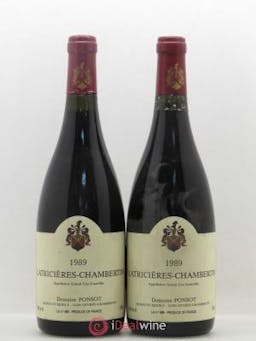Latricières-Chambertin Grand Cru Ponsot (Domaine)  1989 - Lot of 2 Bottles