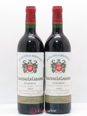 Château la Cabanne  1993 - Lot of 2 Bottles