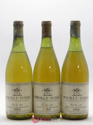 Pouilly-Fuissé Sélection Nicolas 1982 - Lot of 3 Bottles