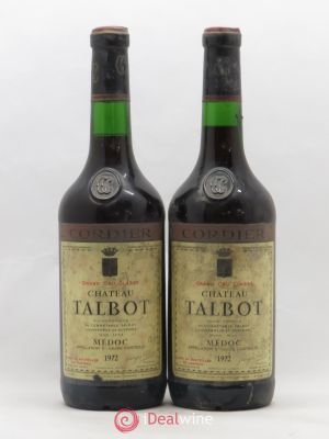 Château Talbot 4ème Grand Cru Classé  1972 - Lot of 2 Bottles