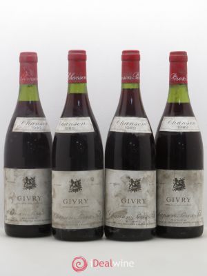 Givry Chanson (no reserve) 1989 - Lot of 4 Bottles