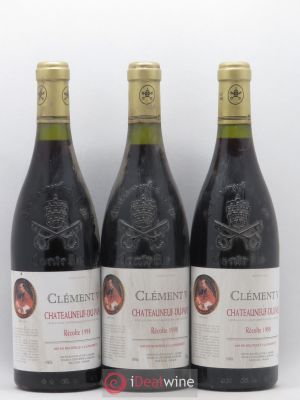 Châteauneuf-du-Pape Clement V Duchesne 1998 - Lot of 3 Bottles