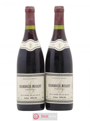 Chambolle-Musigny Jules Belin 1997 - Lot of 2 Bottles