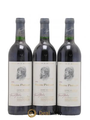 Frank Phélan Second Vin 1991 - Lot de 3 Bottles