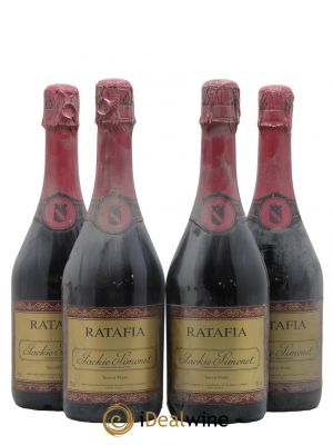 Ratafia Champagne Jackie Simonet  - Lot de 4 Bouteilles