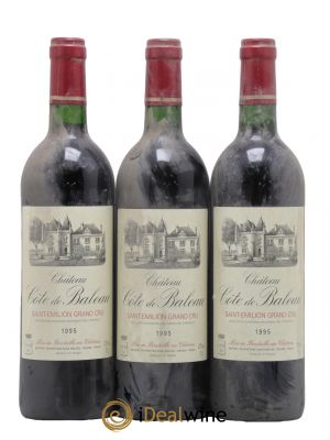 Château Côte de Baleau Grand Cru Classé 1995 - Lot de 3 Bottles