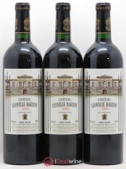 Château Léoville Barton 2ème Grand Cru Classé  2001 - Lot of 3 Bottles