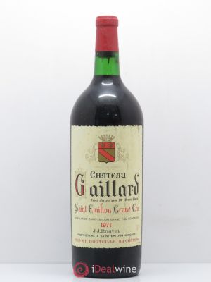 Saint-Émilion Château Gaillard 1971 - Lot of 1 Magnum