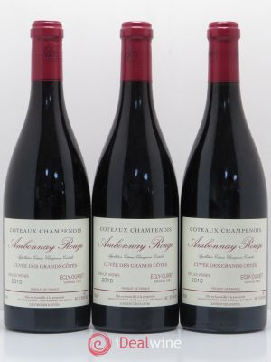 Ambonnay Rouge (Cuvée des Grands Côtés VV) Egly-Ouriet  2010 - Lot of 3 Bottles