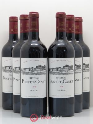 Château Pontet Canet 5ème Grand Cru Classé  2011 - Lot de 6 Bouteilles