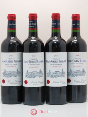 Château Grand Corbin Despagne Grand Cru Classé  2006 - Lot of 4 Bottles