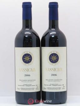 Bolgheri DOC Sassicaia Famille Incisa della Rochetta  2006 - Lot of 2 Bottles