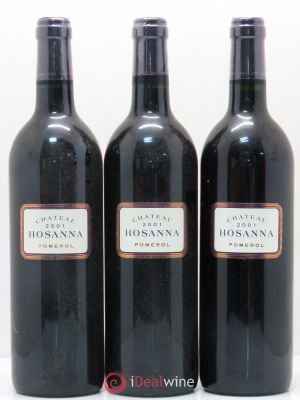 Château Hosanna  2001 - Lot of 3 Bottles