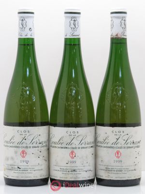 Savennières Clos de la Coulée de Serrant Vignobles de la Coulée de Serrant - Nicolas Joly  1999 - Lot of 3 Bottles