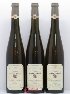 Riesling Marcel Deiss (Domaine) Sélection de grains nobles Altenberg de Bergheim 1997 - Lot of 3 Bottles