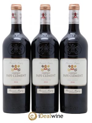 Château Pape Clément Cru Classé de Graves  2016 - Lot of 3 Bottles