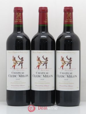 Château Clerc Milon 5ème Grand Cru Classé  2006 - Lot of 3 Bottles
