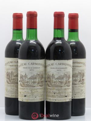 Château Carbonnieux Cru Classé de Graves  1970 - Lot of 4 Bottles