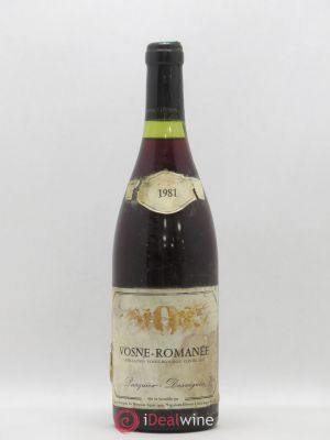 Vosne-Romanée Pasquier Desvignes 1981 - Lot of 1 Bottle
