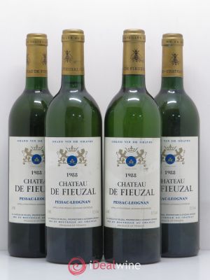 Château de Fieuzal  1988 - Lot of 4 Bottles