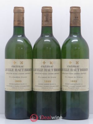 Château Laville Haut-Brion Cru Classé de Graves  1989 - Lot of 3 Bottles
