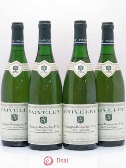 Chassagne-Montrachet 1er Cru Clos Saint-Jean Faiveley 1995 - Lot of 4 Bottles