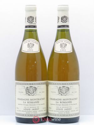 Chassagne-Montrachet 1er Cru La Romanée Louis Jadot 1995 - Lot de 2 Bouteilles