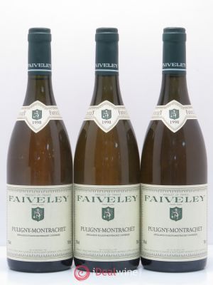 Puligny-Montrachet Faiveley 1998 - Lot of 3 Bottles
