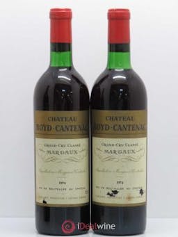 Château Boyd Cantenac 3ème Grand Cru Classé (no reserve) 1974 - Lot of 2 Bottles
