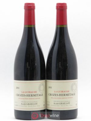 Crozes-Hermitage La Guiraude Domaine Graillot  2011 - Lot of 2 Bottles