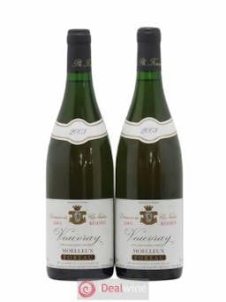 Vouvray Moelleux Réserve Clos Naudin - Philippe Foreau  2003 - Lot of 2 Bottles