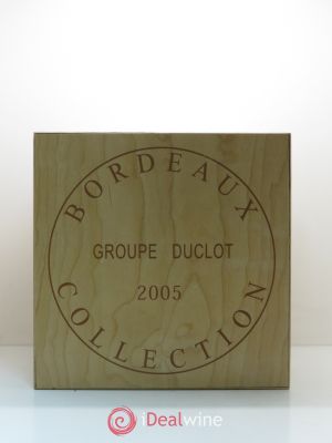 Caisse Duclot Haut Brion - Latour -Margaux - Mouton Rothschild - Mission Haut Brion - Yquem - Pétrus - Cheval Blanc -Lafite Rothschild 2005 - Lot de 9 Bouteilles